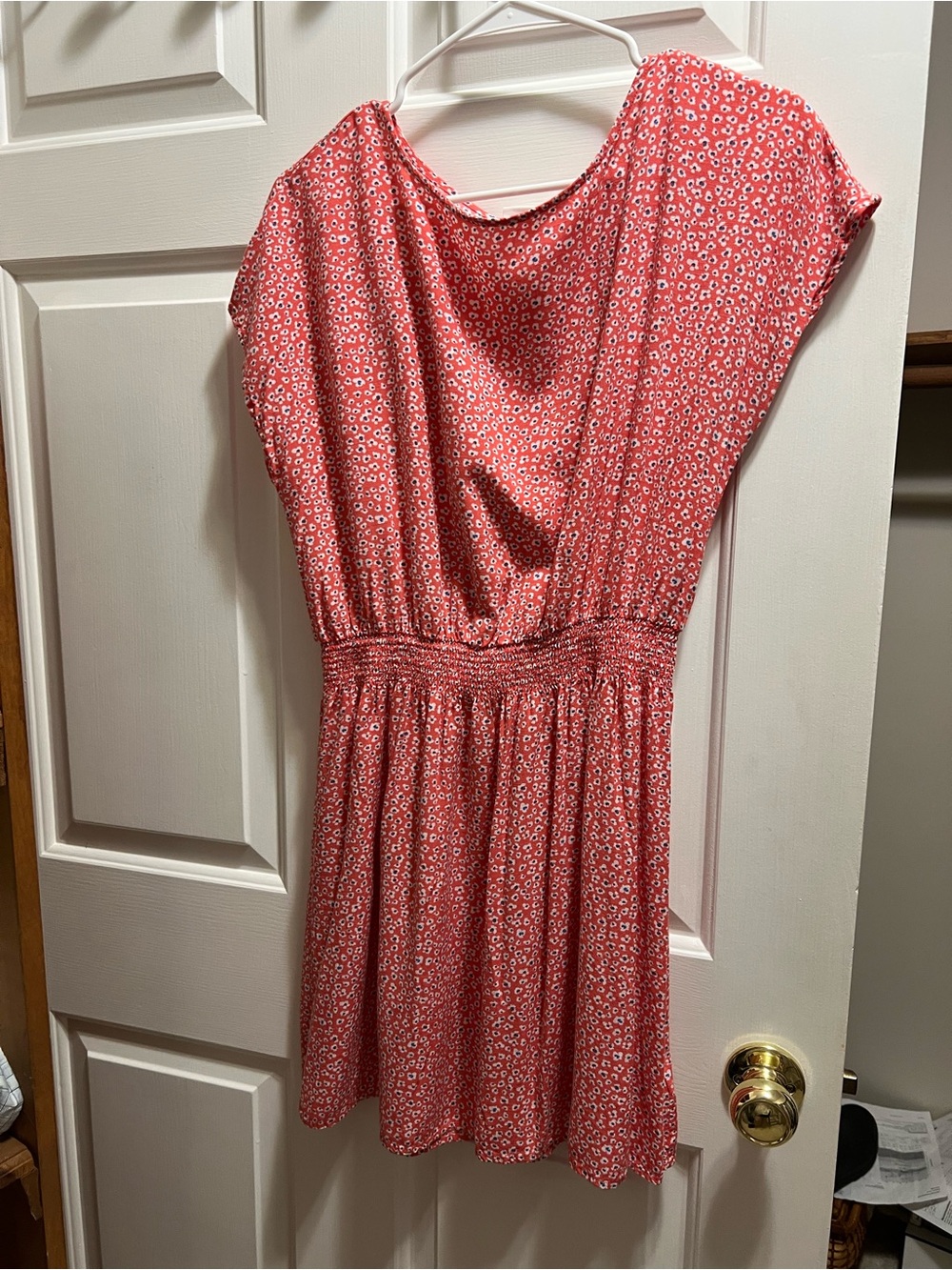 Gap Flutter Sleeve Tie-Waist Mini Dress size medium